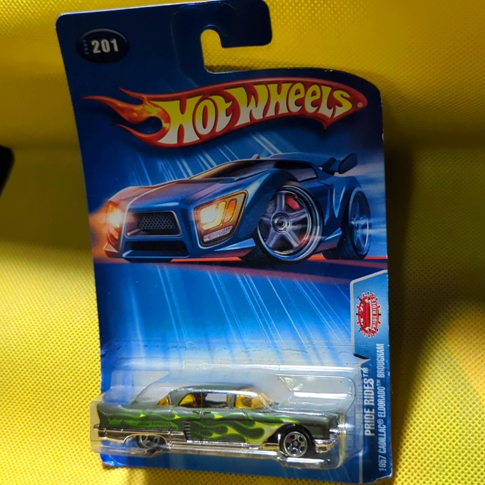 Hot Wheels - '57 Cadillac El Dorado Brougham - Pride Rides - 2004 - #201 - Green